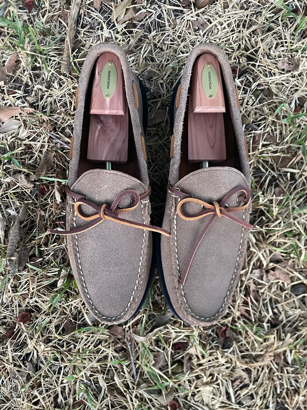 Photo by csburkhalter on October 3, 2023 of the Rancourt & Co. Gilman Camp Moc in Horween Natural Chromexcel Roughout.
