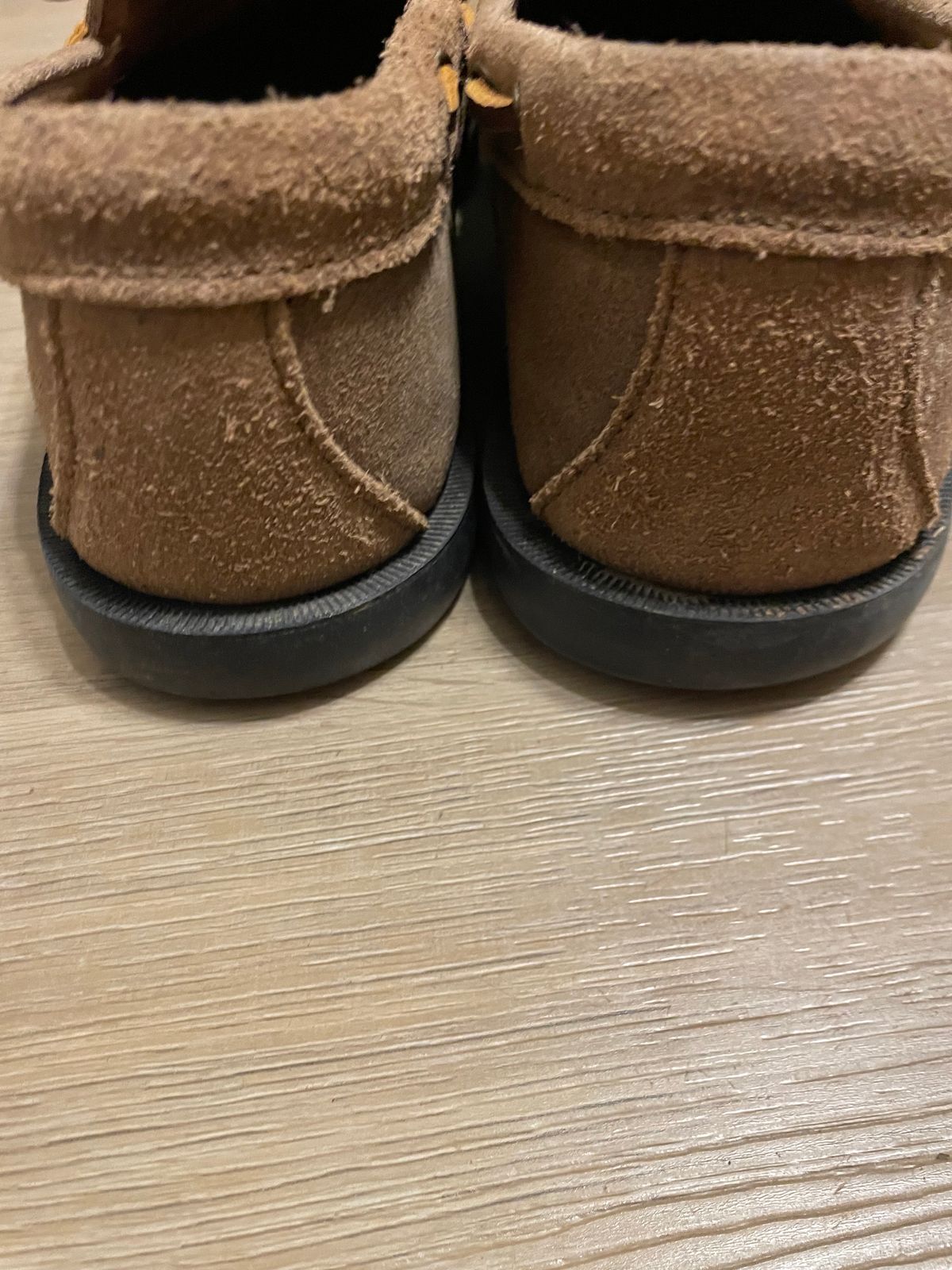 Photo by csburkhalter on November 9, 2023 of the Rancourt & Co. Gilman Camp Moc in Horween Natural Chromexcel Roughout.