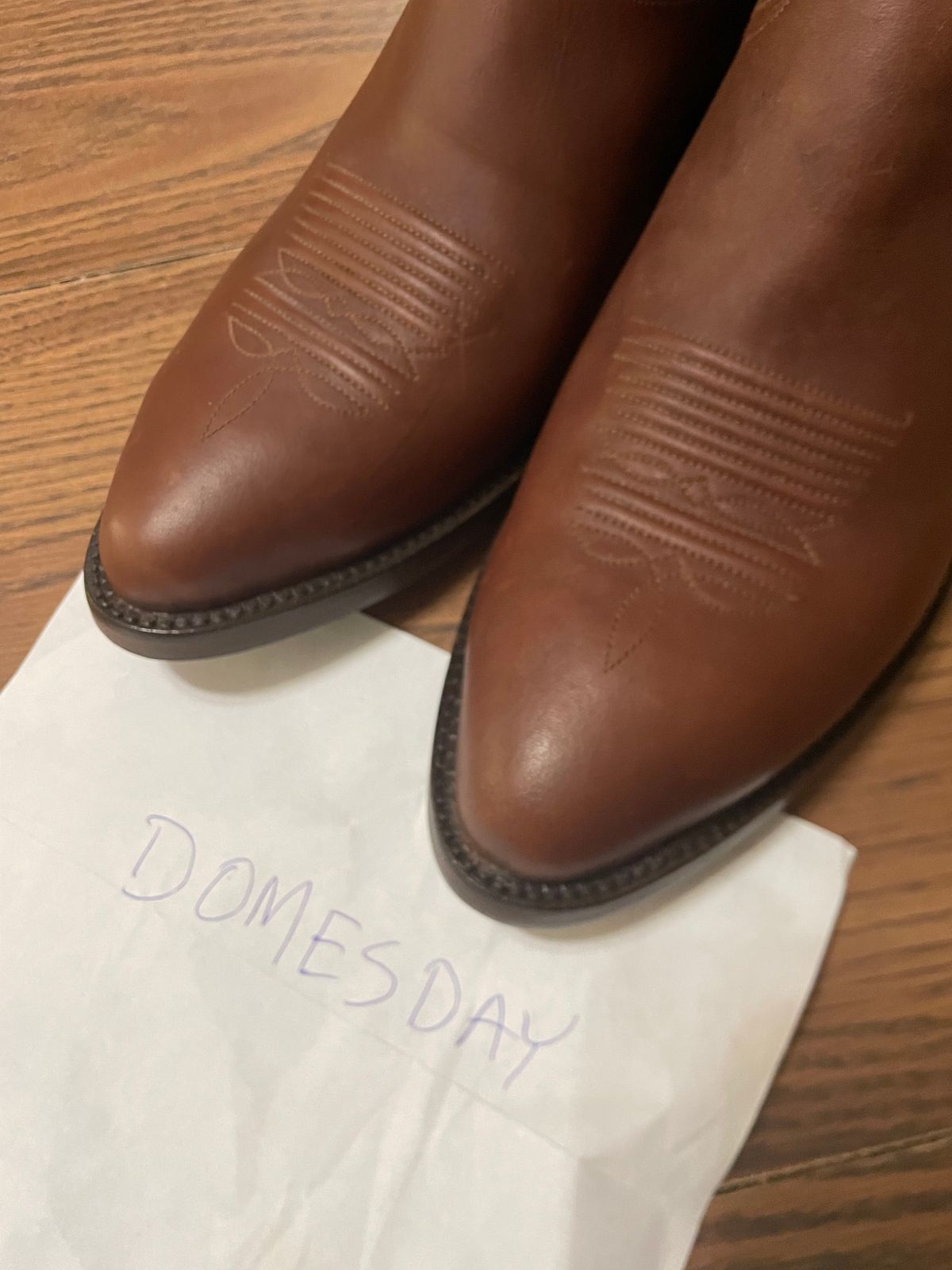Photo by csburkhalter on October 11, 2024 of the Kemo Sabe Grit (JB Hill) Brandable Cowboy Boot in Chocolate Ranch Hand.