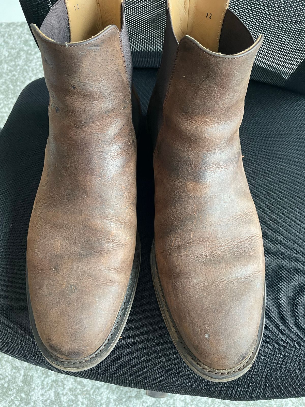 Photo by csburkhalter on November 3, 2022 of the Rider Boot Co. Fritz in C.F. Stead Snuff Waxed Kudu.