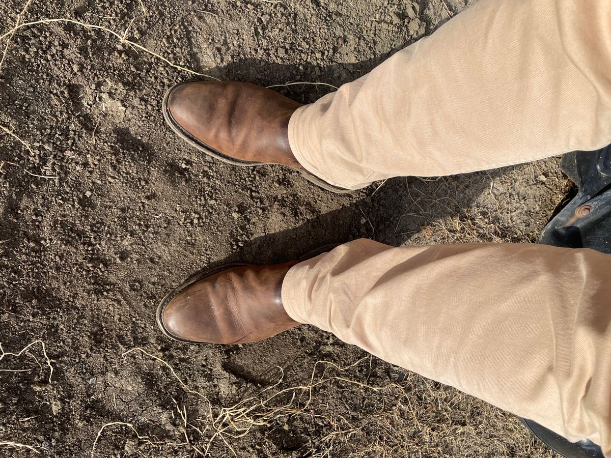 Photo by csburkhalter on January 3, 2023 of the Rider Boot Co. Fritz in C.F. Stead Snuff Waxed Kudu.