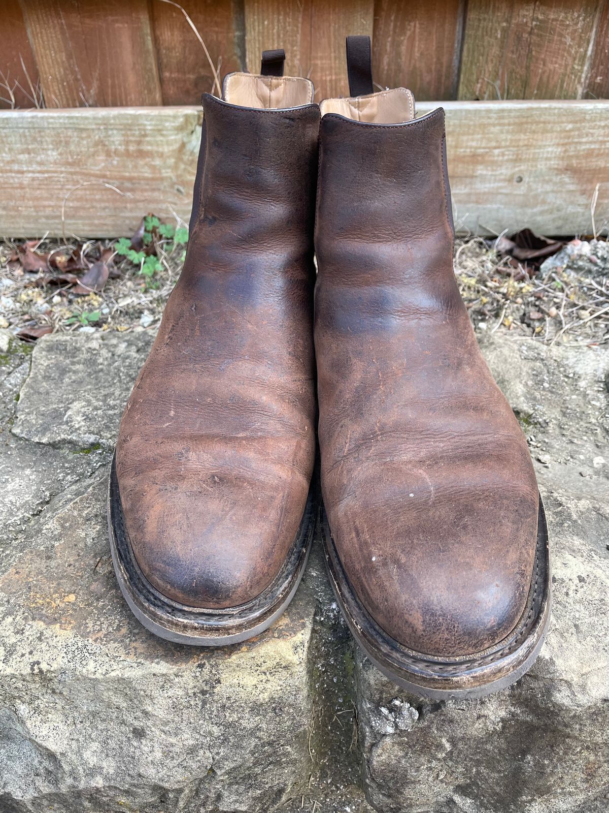 Photo by csburkhalter on January 3, 2023 of the Rider Boot Co. Fritz in C.F. Stead Snuff Waxed Kudu.