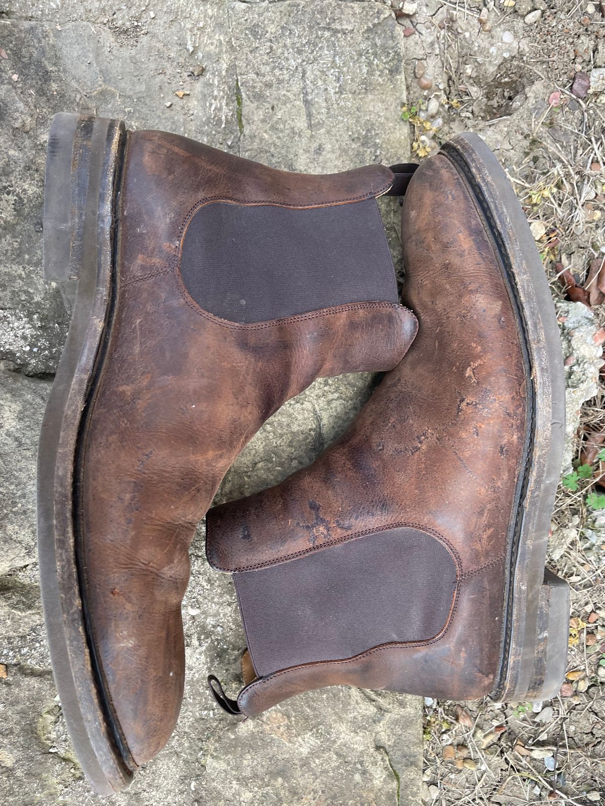 Photo by csburkhalter on January 3, 2023 of the Rider Boot Co. Fritz in C.F. Stead Snuff Waxed Kudu.