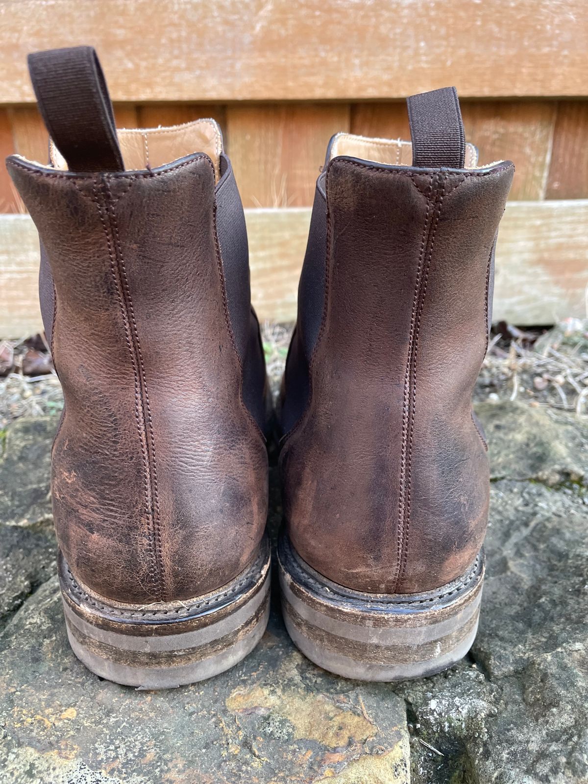 Photo by csburkhalter on February 4, 2023 of the Rider Boot Co. Fritz in C.F. Stead Snuff Waxed Kudu.