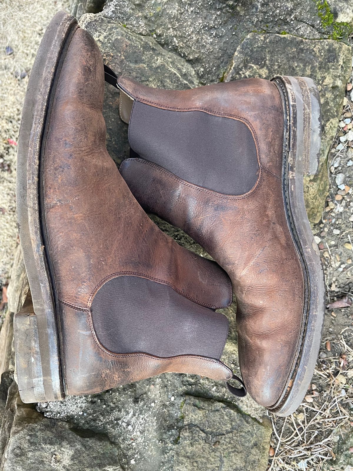 Photo by csburkhalter on February 4, 2023 of the Rider Boot Co. Fritz in C.F. Stead Snuff Waxed Kudu.