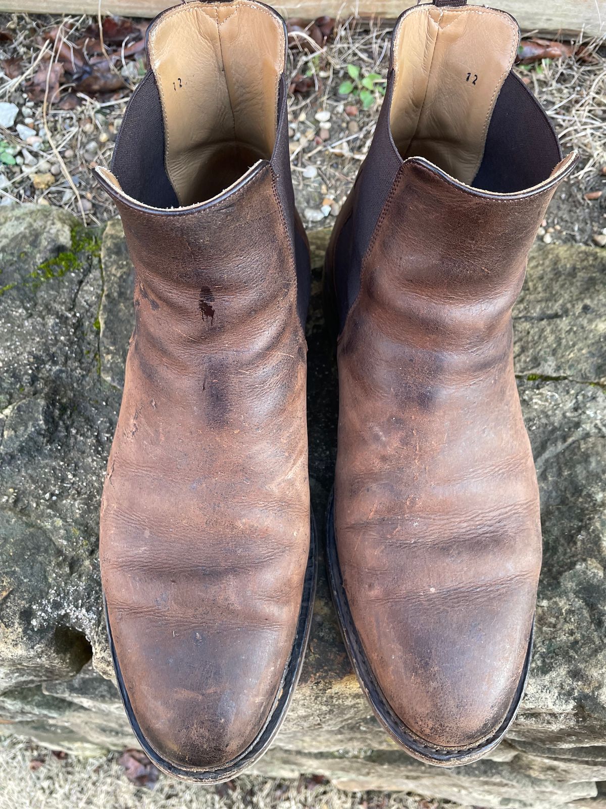 Photo by csburkhalter on February 4, 2023 of the Rider Boot Co. Fritz in C.F. Stead Snuff Waxed Kudu.