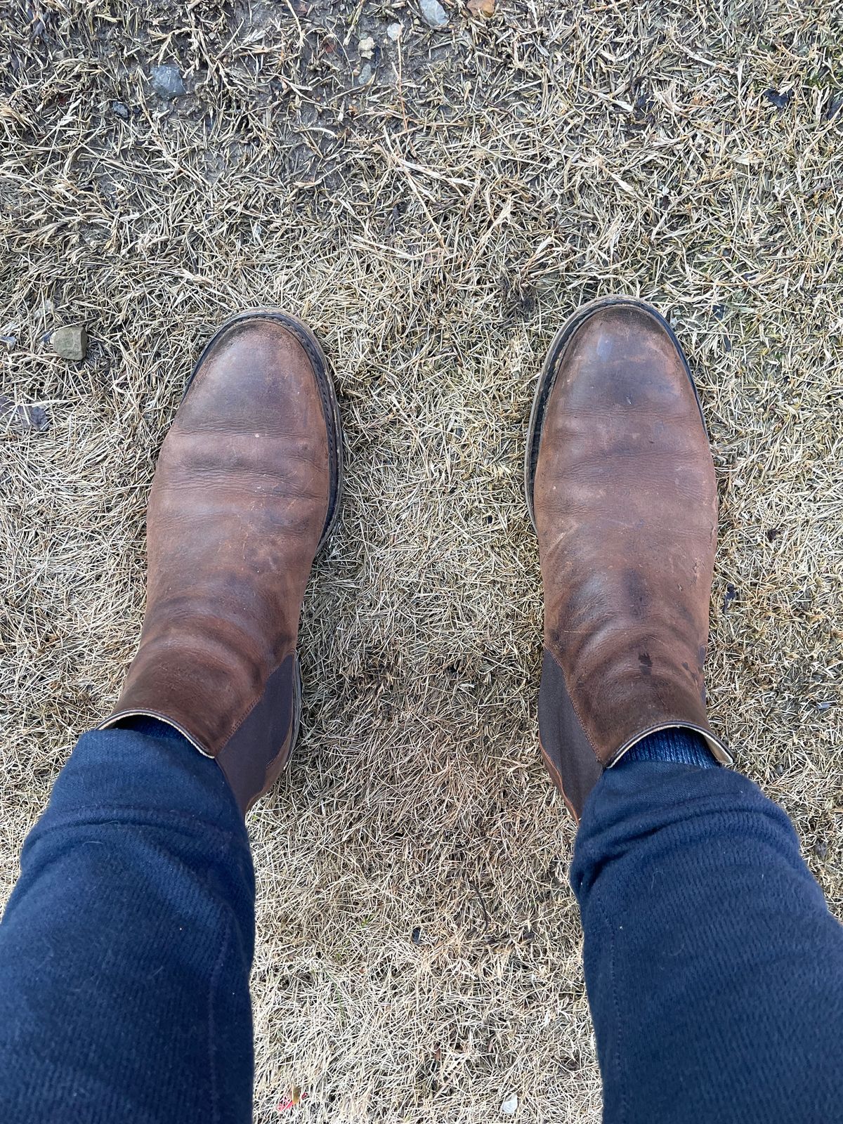 Photo by csburkhalter on February 4, 2023 of the Rider Boot Co. Fritz in C.F. Stead Snuff Waxed Kudu.