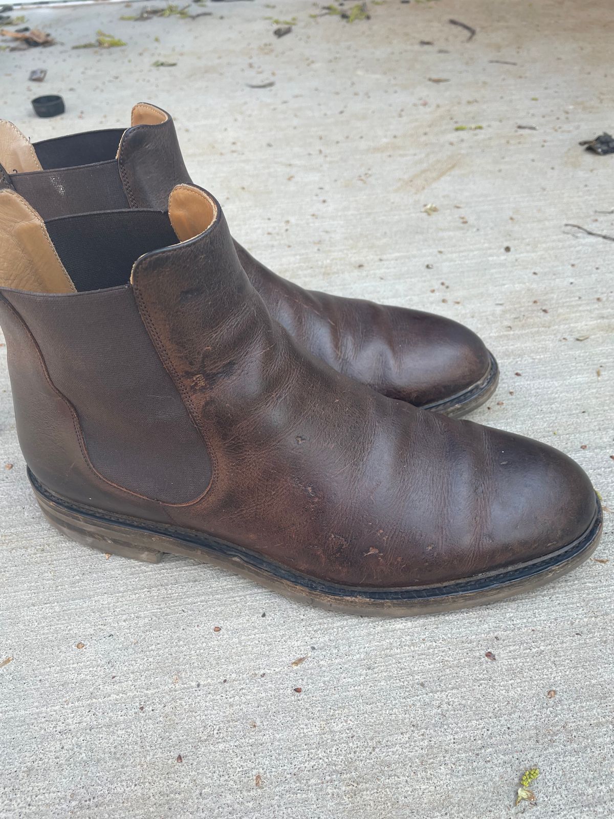 Photo by csburkhalter on March 3, 2023 of the Rider Boot Co. Fritz in C.F. Stead Snuff Waxed Kudu.
