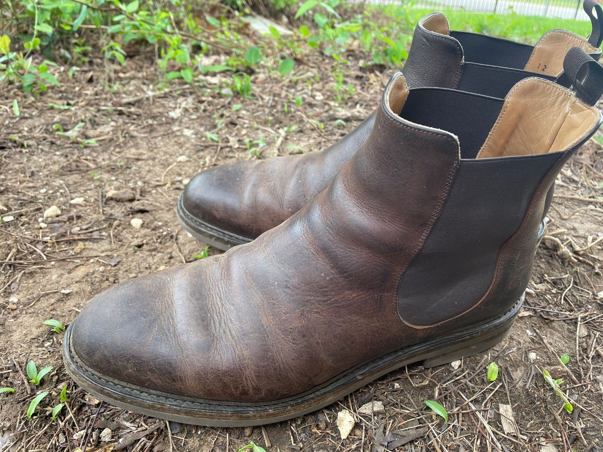 Photo by csburkhalter on April 4, 2023 of the Rider Boot Co. Fritz in C.F. Stead Snuff Waxed Kudu.