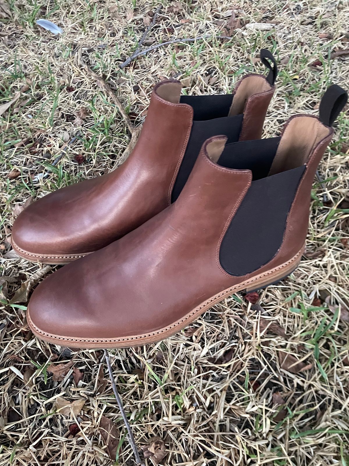 Photo by csburkhalter on October 3, 2023 of the Rider Boot Co. Fritz in Maryam Toscanello Horsebutt.