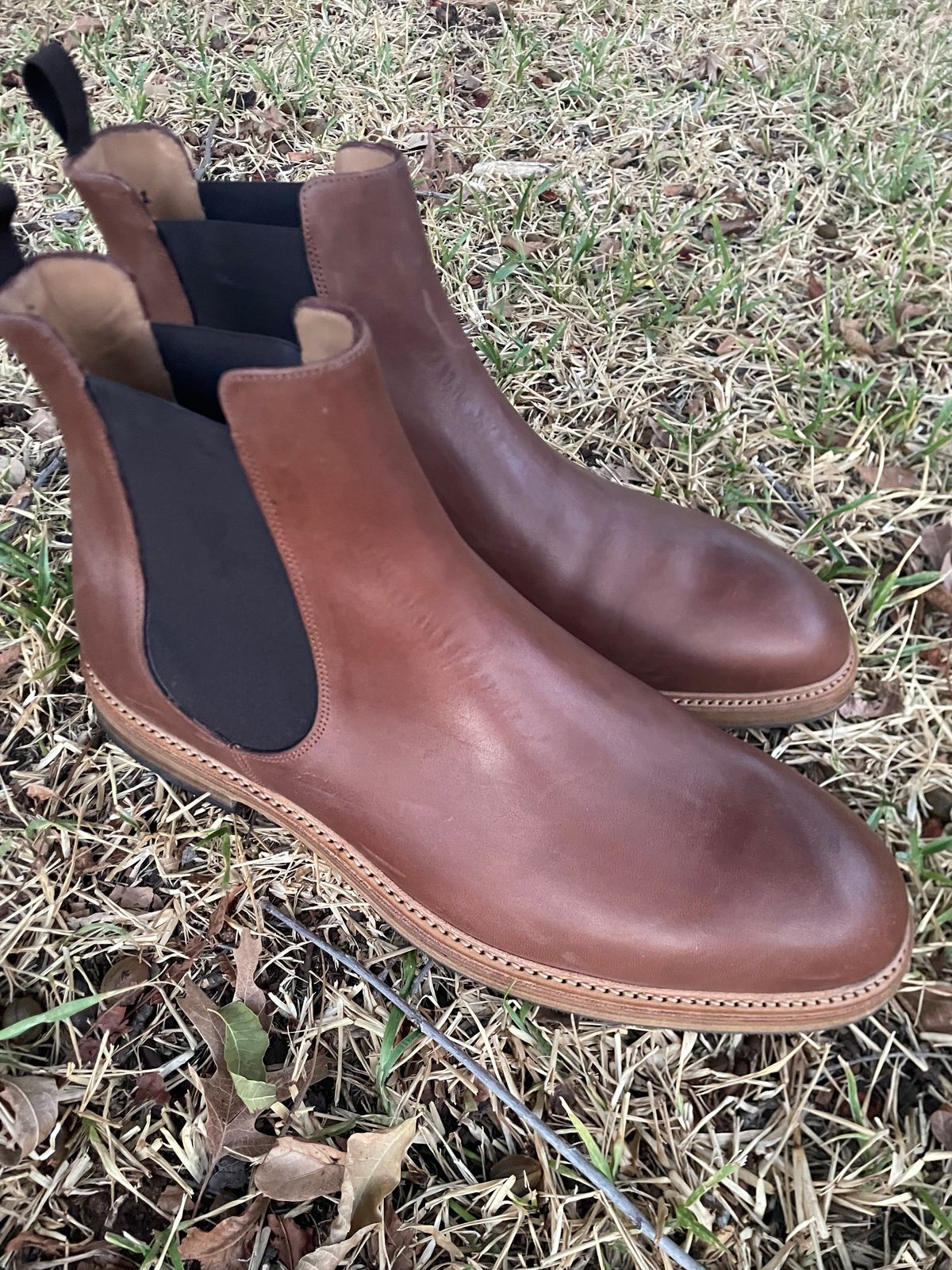 Photo by csburkhalter on October 3, 2023 of the Rider Boot Co. Fritz in Maryam Toscanello Horsebutt.