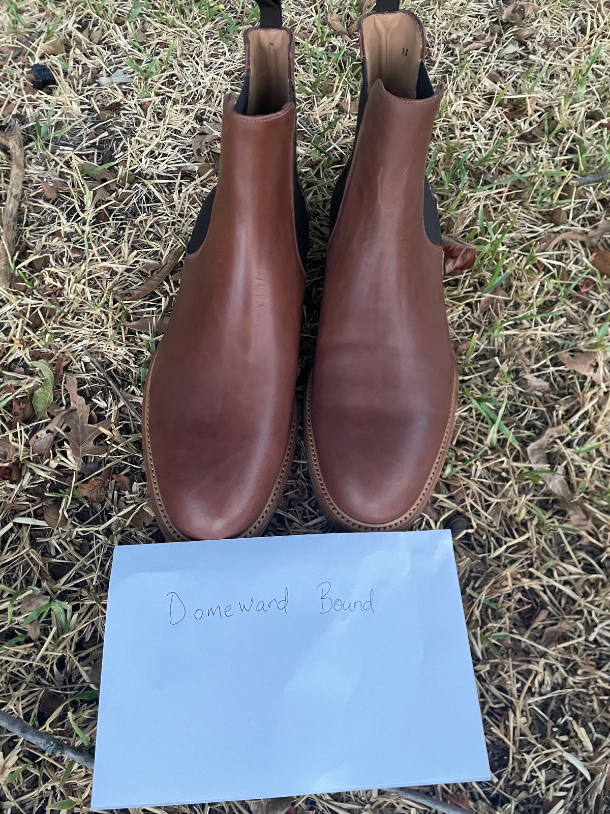 Photo by csburkhalter on October 3, 2023 of the Rider Boot Co. Fritz in Maryam Toscanello Horsebutt.