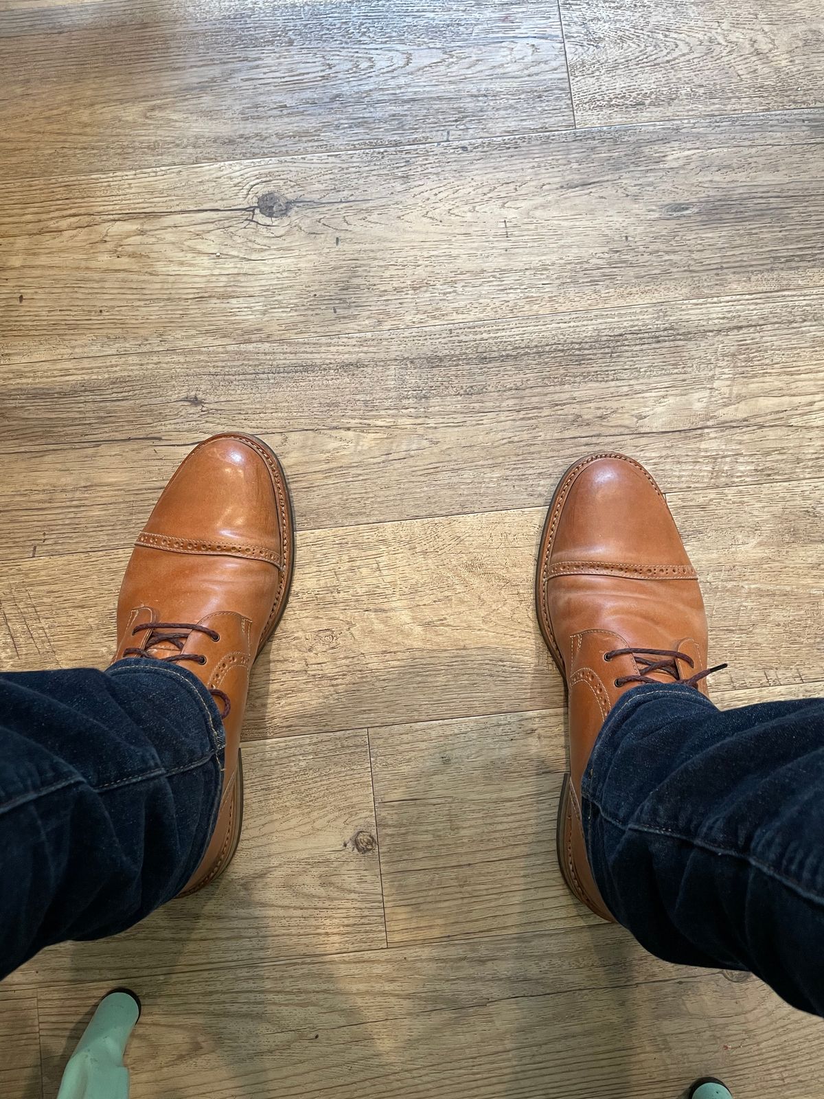 Photo by csburkhalter on April 26, 2023 of the Rider Boot Co. in Horween Natural Shell Cordovan.