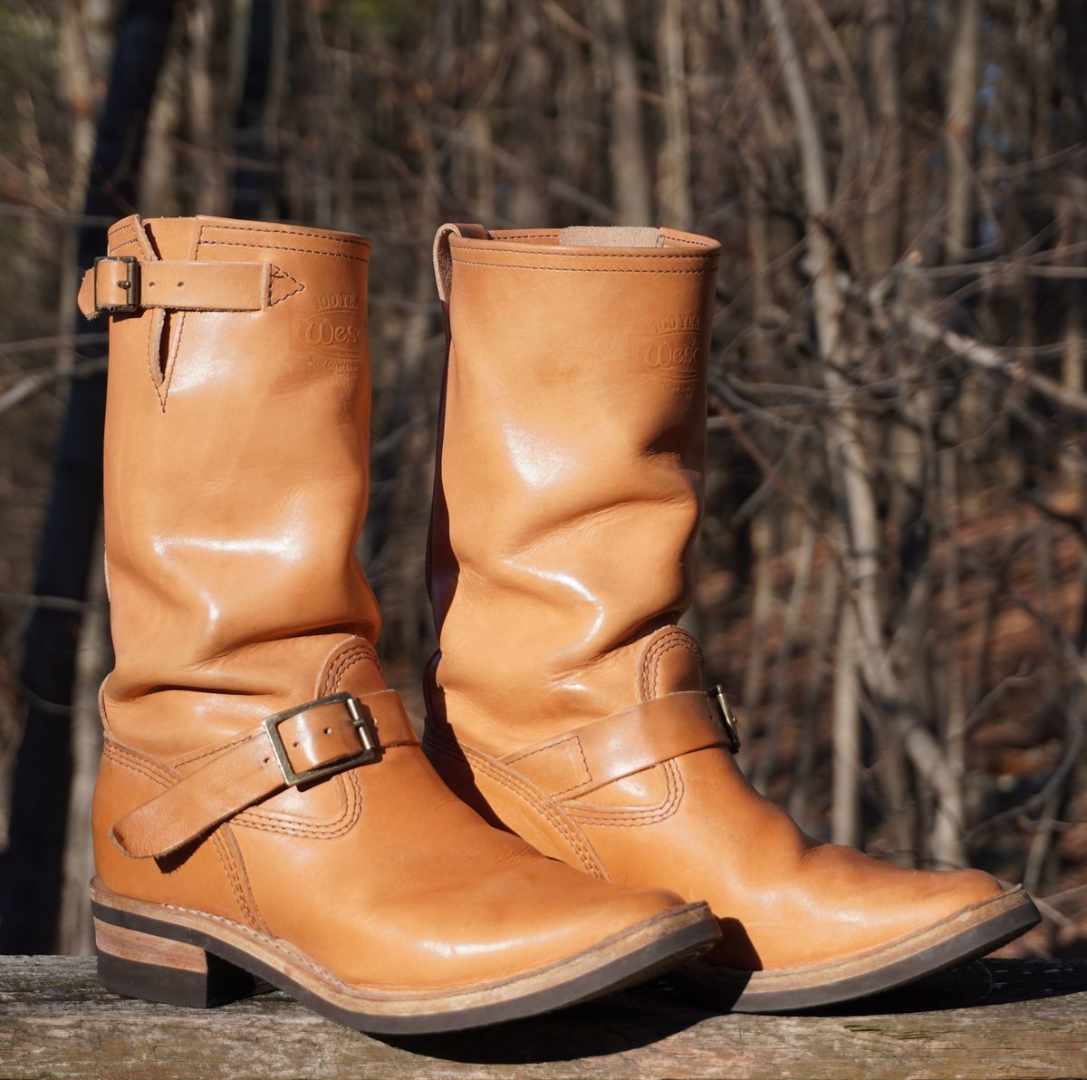 Photo by Boots on December 14, 2024 of the Wesco x S&S Van Cleef III in Horween Natural Essex.