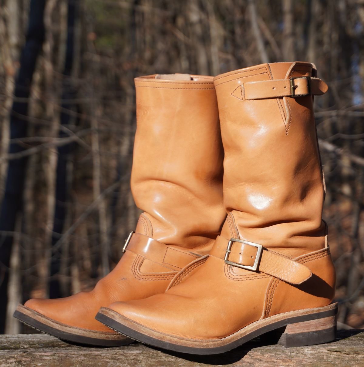 Photo by Boots on December 14, 2024 of the Wesco x S&S Van Cleef III in Horween Natural Essex.
