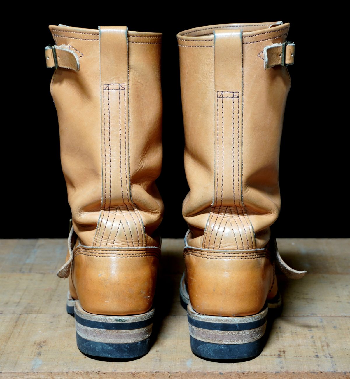 Photo by Boots on February 6, 2025 of the Wesco x S&S Van Cleef III in Horween Natural Essex.