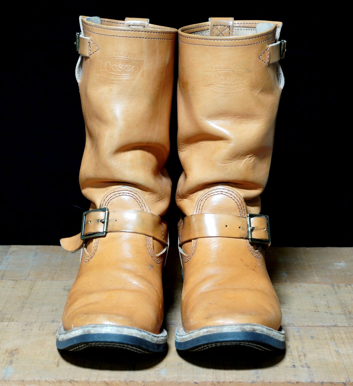 Photo by Boots on February 6, 2025 of the Wesco x S&S Van Cleef III in Horween Natural Essex.
