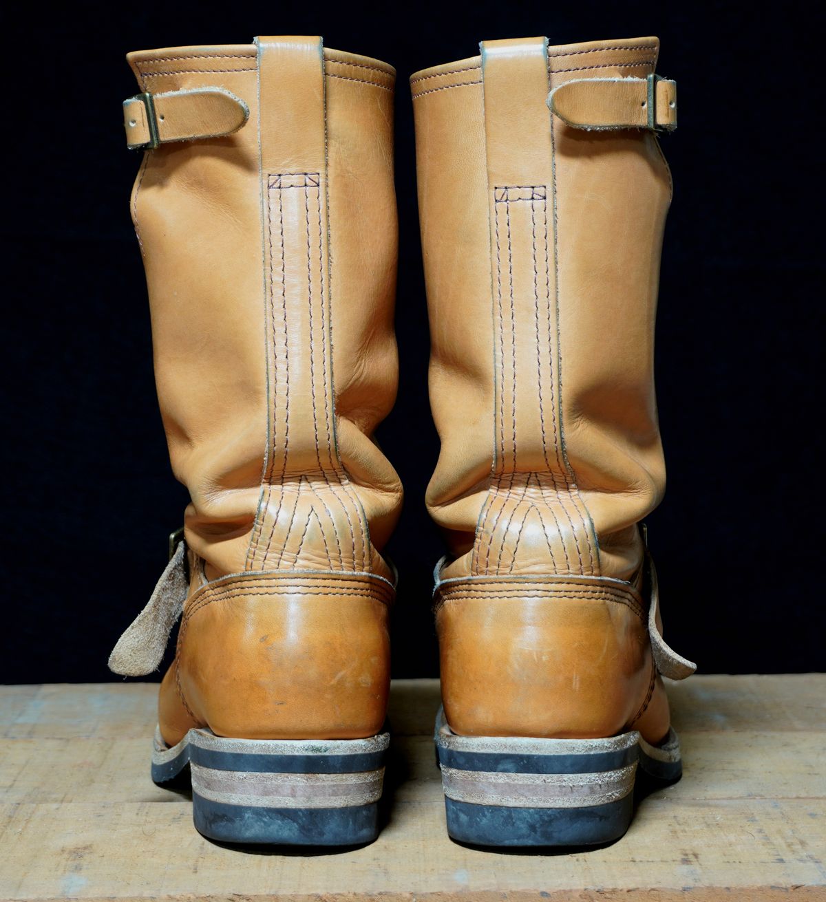 Photo by Boots on March 6, 2025 of the Wesco x S&S Van Cleef III in Horween Natural Essex.