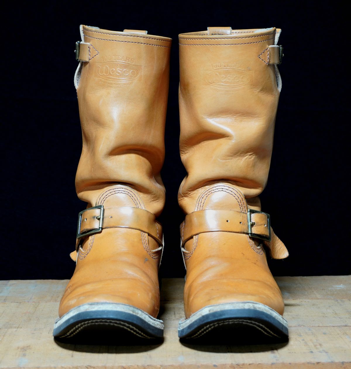 Photo by Boots on March 6, 2025 of the Wesco x S&S Van Cleef III in Horween Natural Essex.