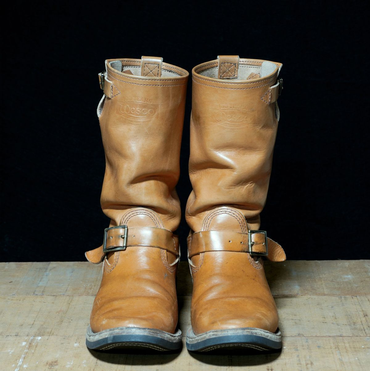 Photo by Boots on April 6, 2025 of the Wesco x S&S Van Cleef III in Horween Natural Essex.