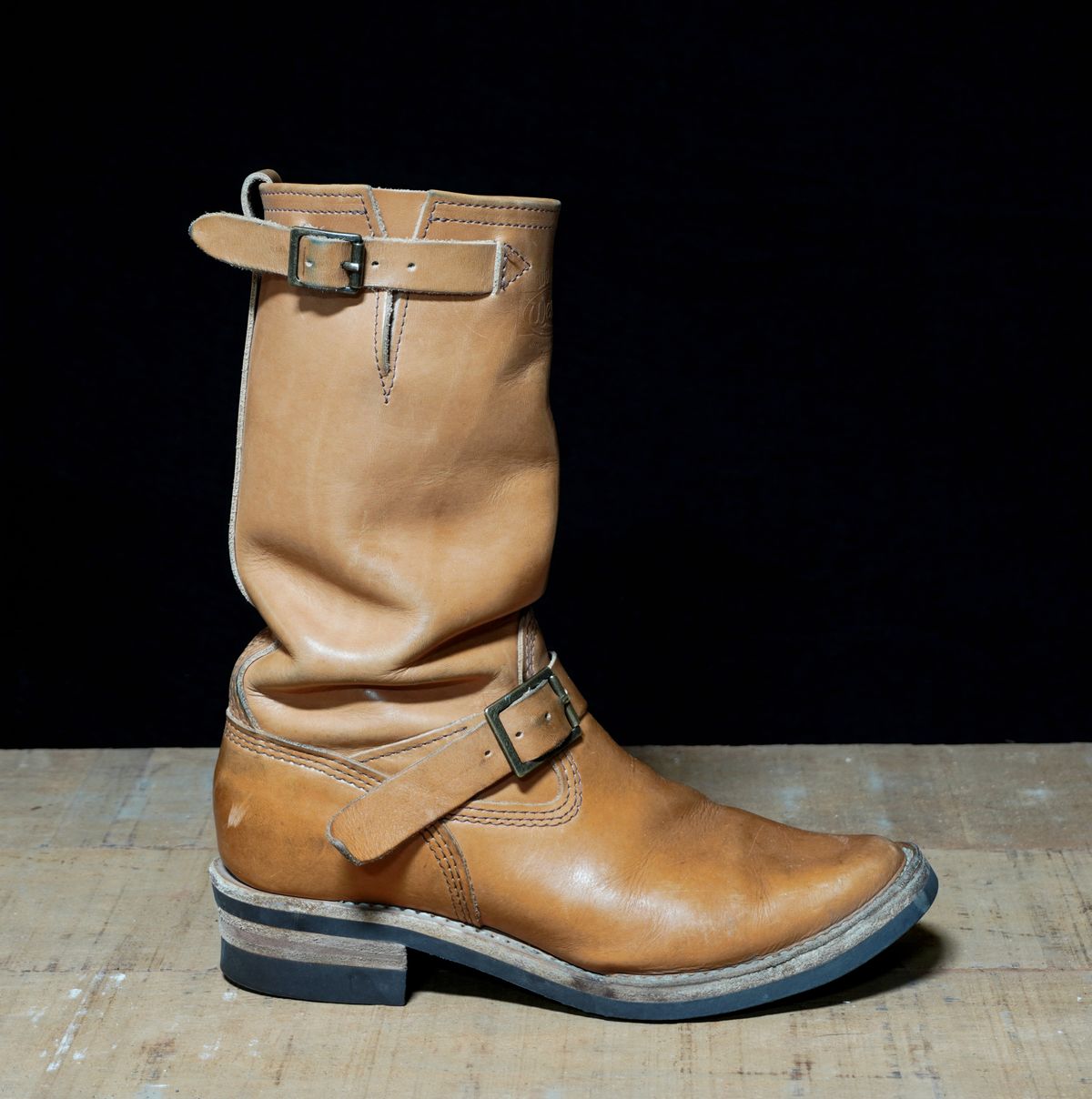 Photo by Boots on April 6, 2025 of the Wesco x S&S Van Cleef III in Horween Natural Essex.