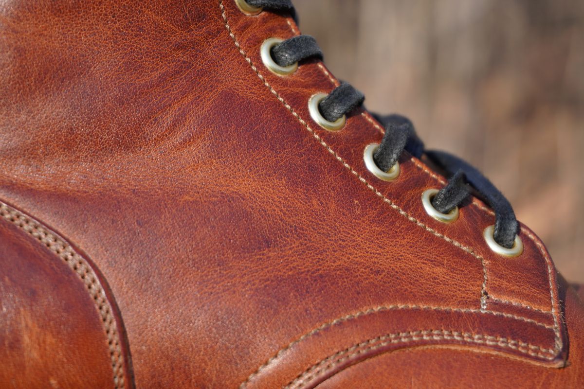 Photo by Boots on November 24, 2022 of the Viberg Service Boot in Horween Burned Oak Dublin.