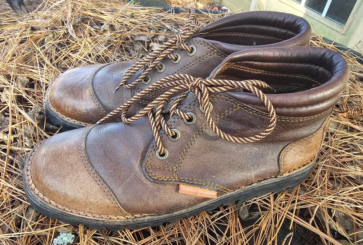 Photo by AlabamaBlacksmith on January 4, 2024 of the Westley Richards Courtney Boots Trackers in Courtney African Cape.