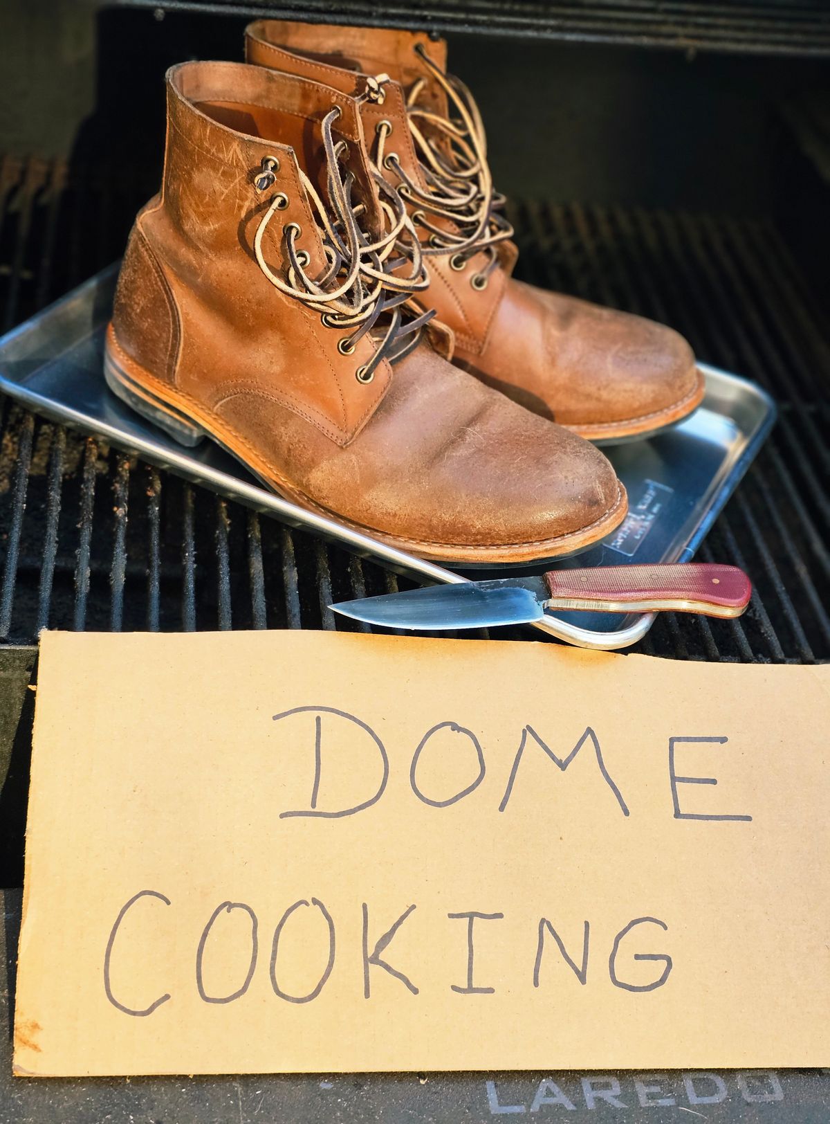 Photo by AlabamaBlacksmith on November 2, 2025 of the Oak Street Bootmakers Field Boot in MARYAM CULLATO CUVALO NATURAL REVERSE HORSE RUMP.