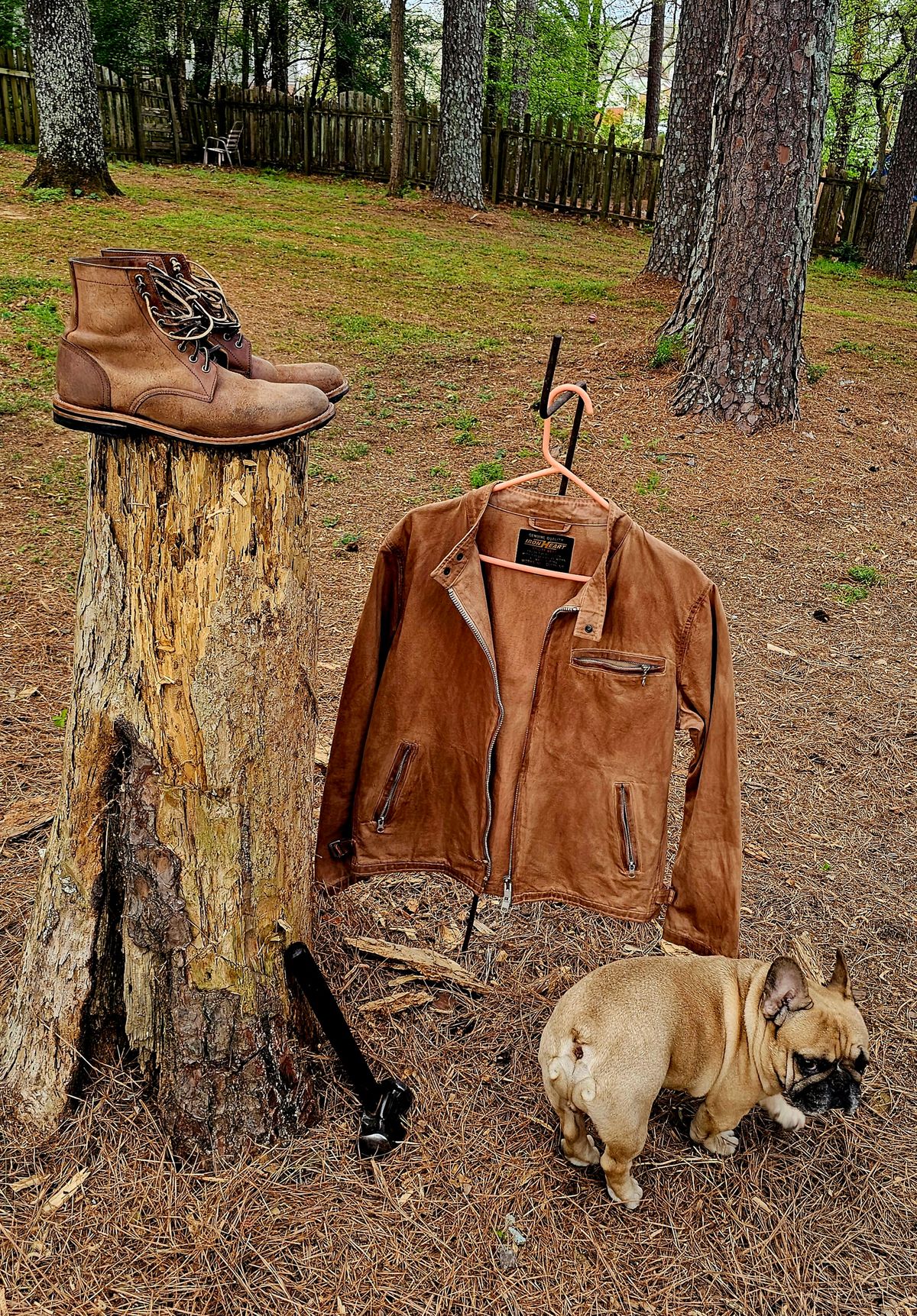 Photo by AlabamaBlacksmith on April 1, 2026 of the Oak Street Bootmakers Field Boot in MARYAM CULLATO CUVALO NATURAL REVERSE HORSE RUMP.