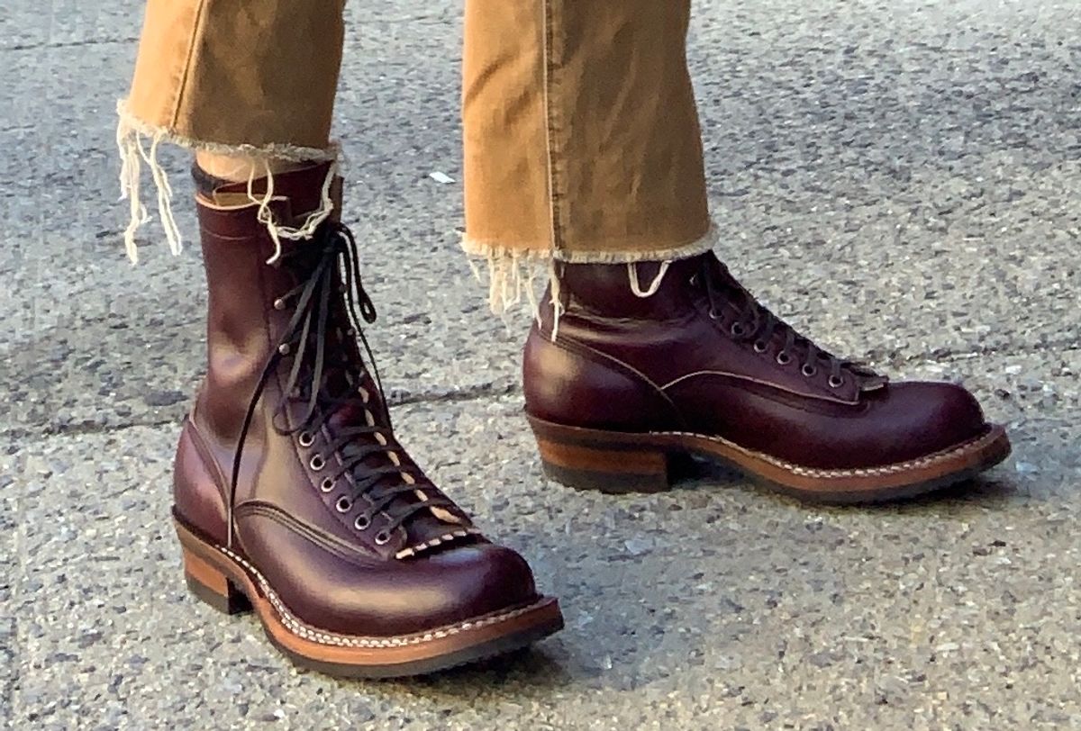 Photo by brooklyn_bb on June 22, 2020 of the White's Bounty Hunter in Horween Color 8 Chromexcel.