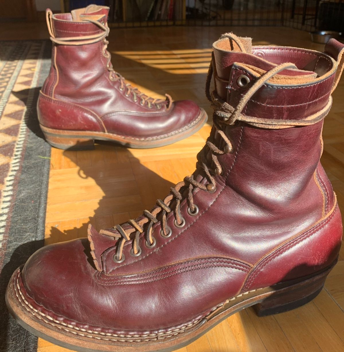 Photo by brooklyn_bb on September 28, 2020 of the White's Bounty Hunter in Horween Color 8 Chromexcel.