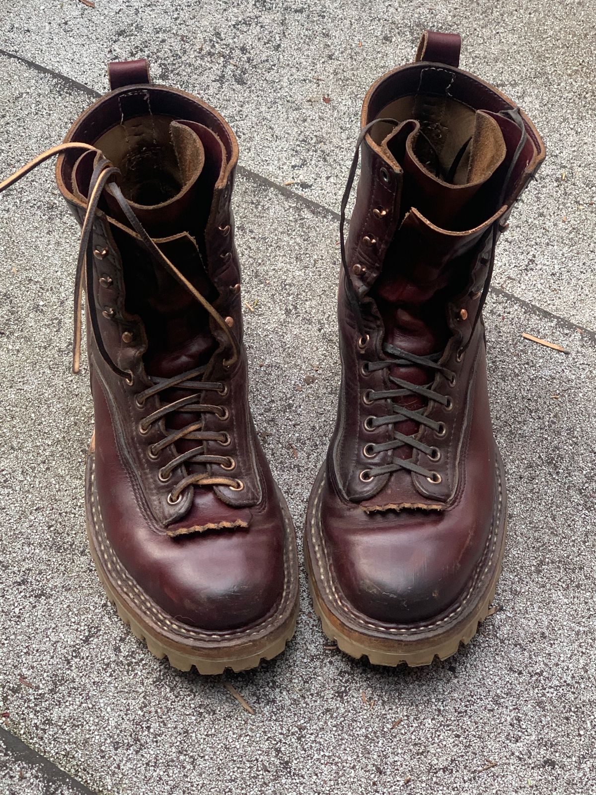 Photo by brooklyn_bb on April 10, 2021 of the White's Bounty Hunter in Horween Color 8 Chromexcel.