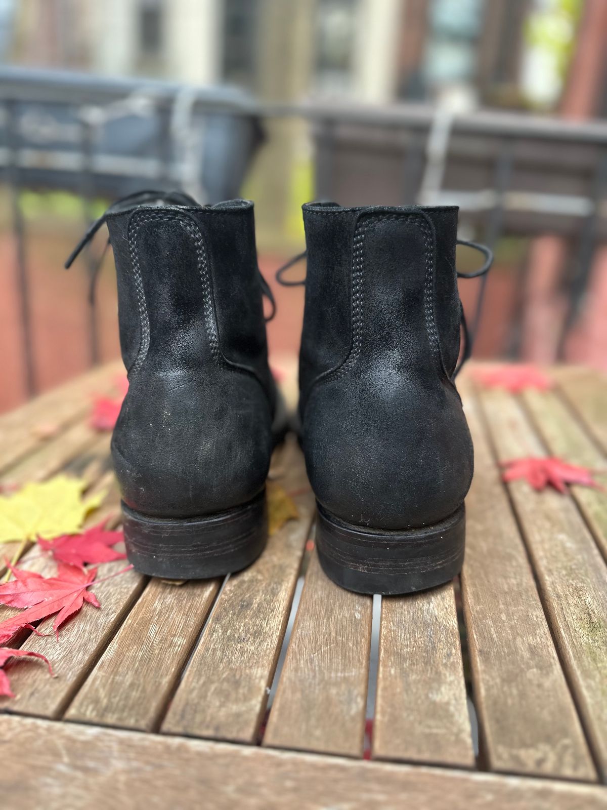 Photo by brooklyn_bb on December 1, 2022 of the Santalum Service Boot in C.F. Stead Black Kudu Reverse.