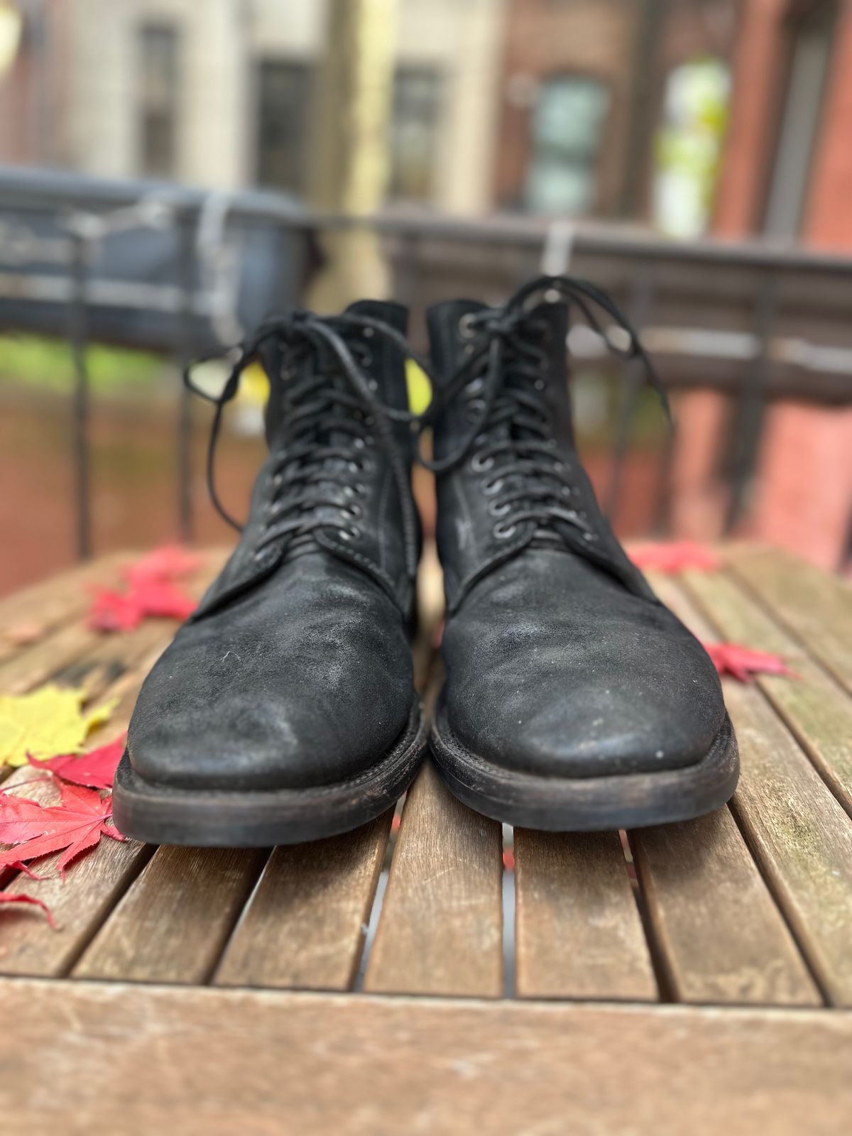 Photo by philly_bb on December 1, 2022 of the Santalum Service Boot in C.F. Stead Black Kudu Reverse.