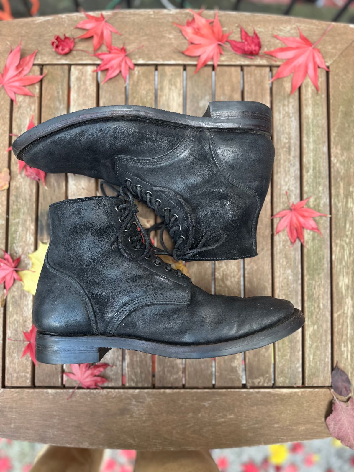 Photo by brooklyn_bb on December 1, 2022 of the Santalum Service Boot in C.F. Stead Black Kudu Reverse.