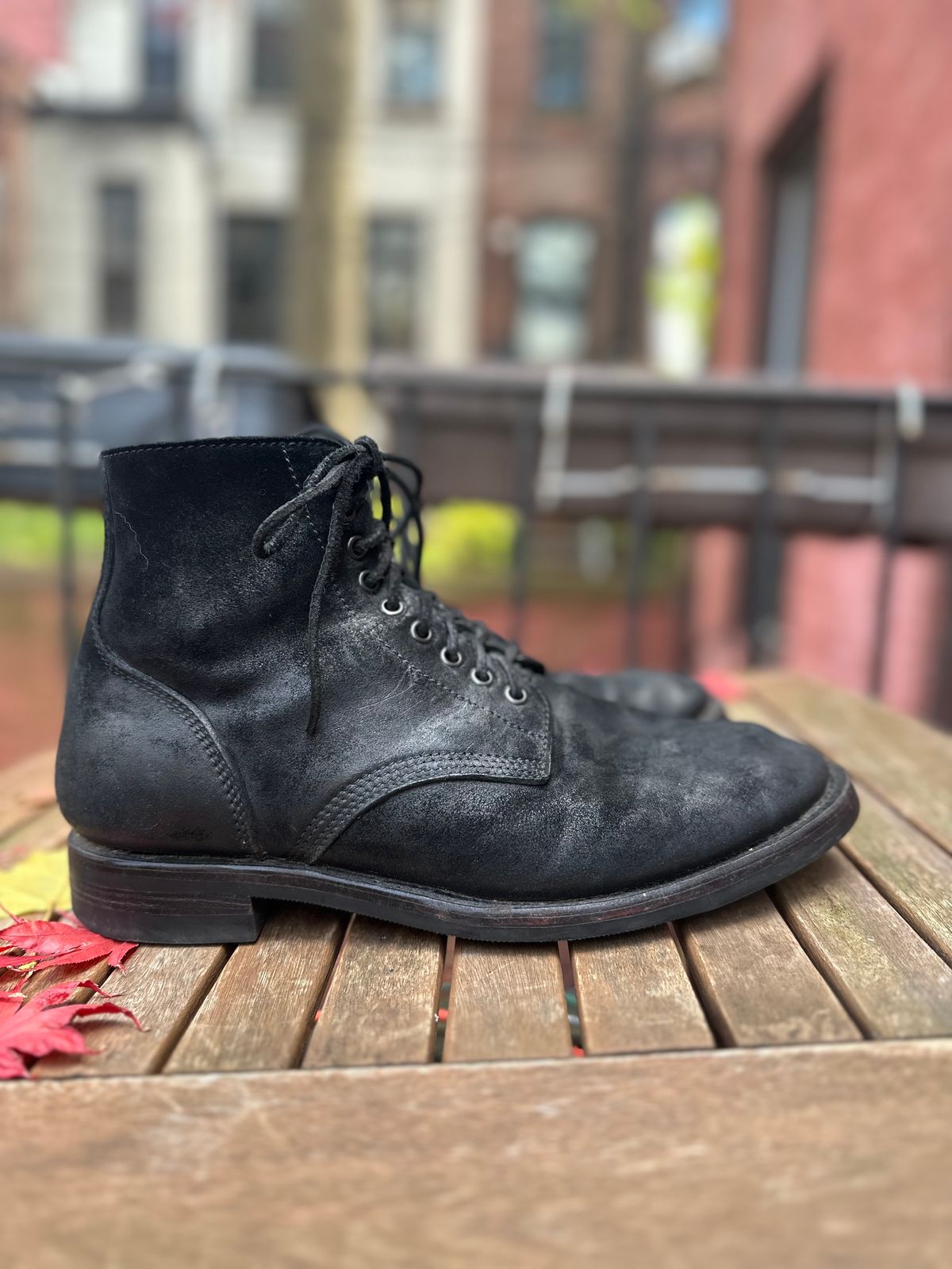 Photo by brooklyn_bb on December 1, 2022 of the Santalum Service Boot in C.F. Stead Black Kudu Reverse.