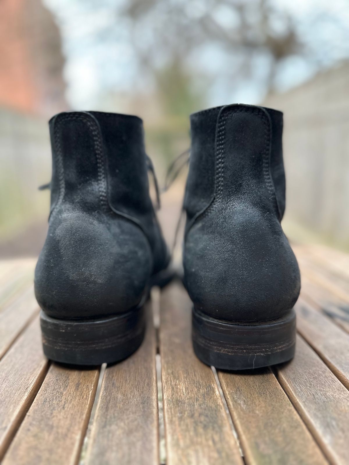 Photo by brooklyn_bb on January 2, 2023 of the Santalum Service Boot in C.F. Stead Black Kudu Reverse.