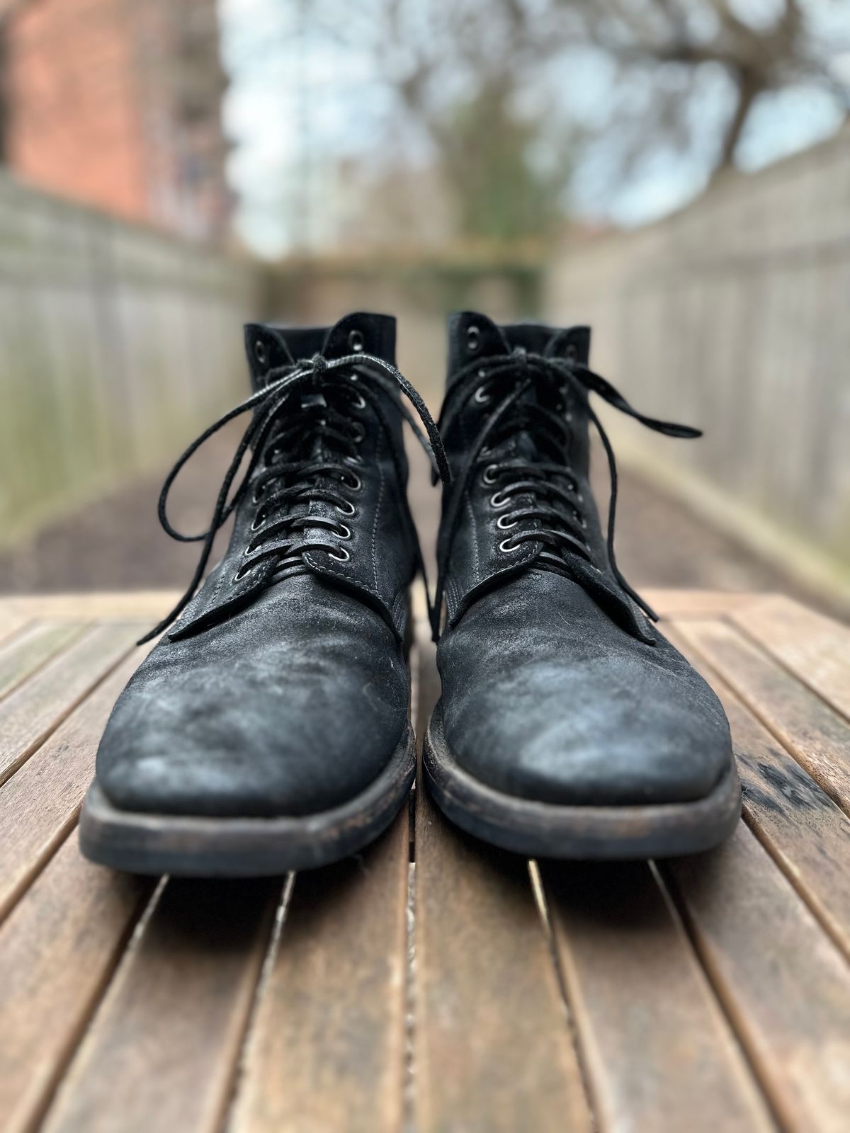 Photo by brooklyn_bb on January 2, 2023 of the Santalum Service Boot in C.F. Stead Black Kudu Reverse.