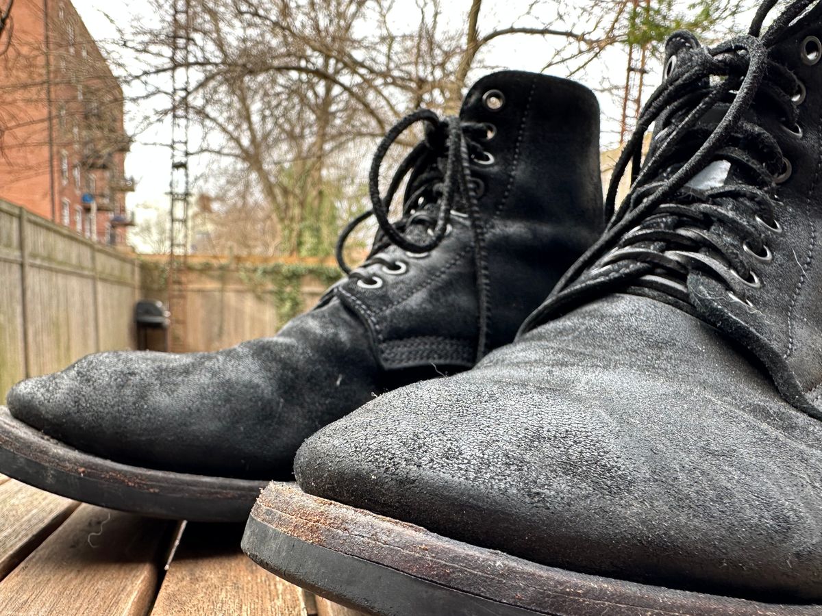 Photo by brooklyn_bb on January 2, 2023 of the Santalum Service Boot in C.F. Stead Black Kudu Reverse.