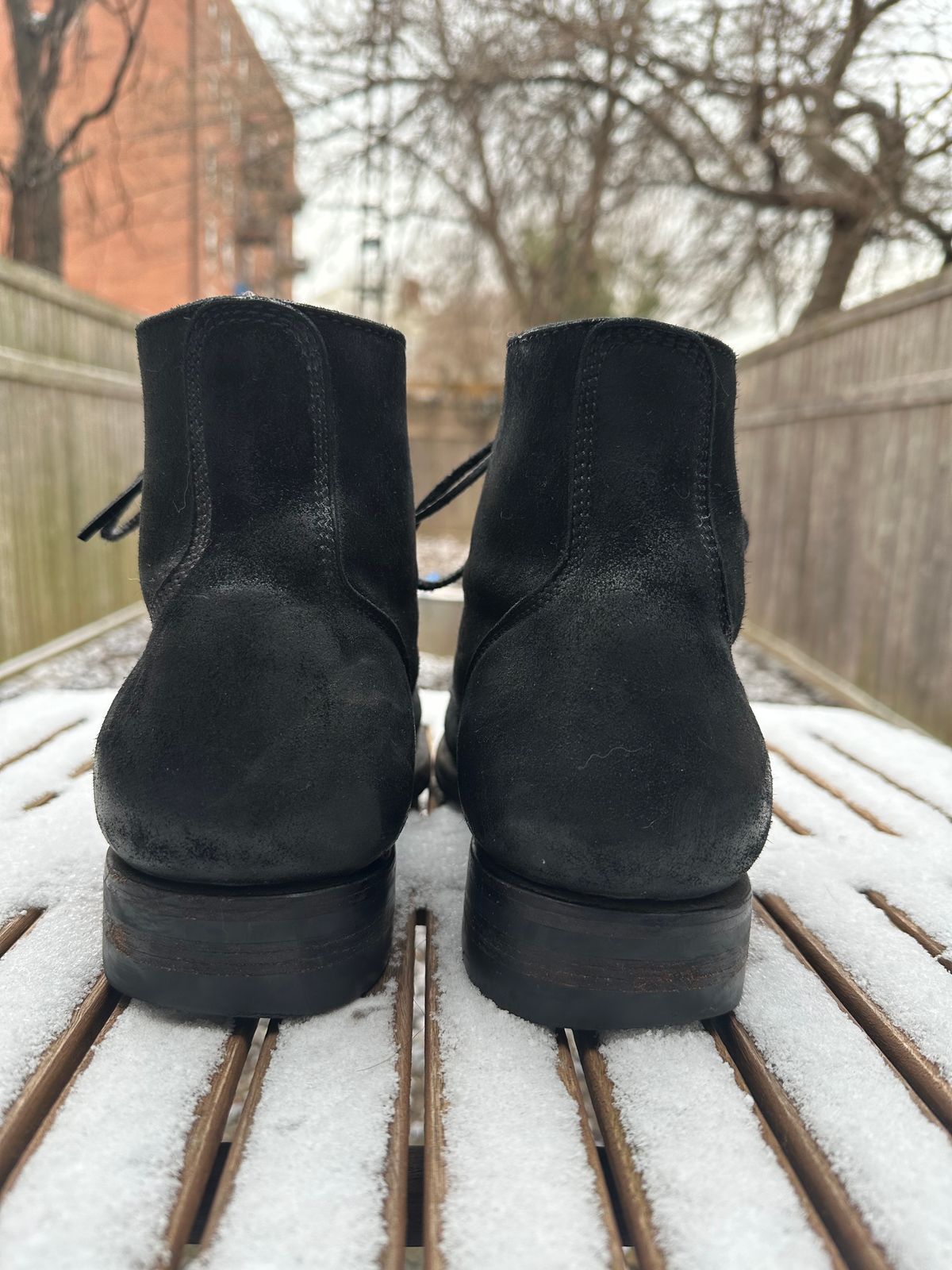 Photo by brooklyn_bb on February 1, 2023 of the Santalum Service Boot in C.F. Stead Black Kudu Reverse.