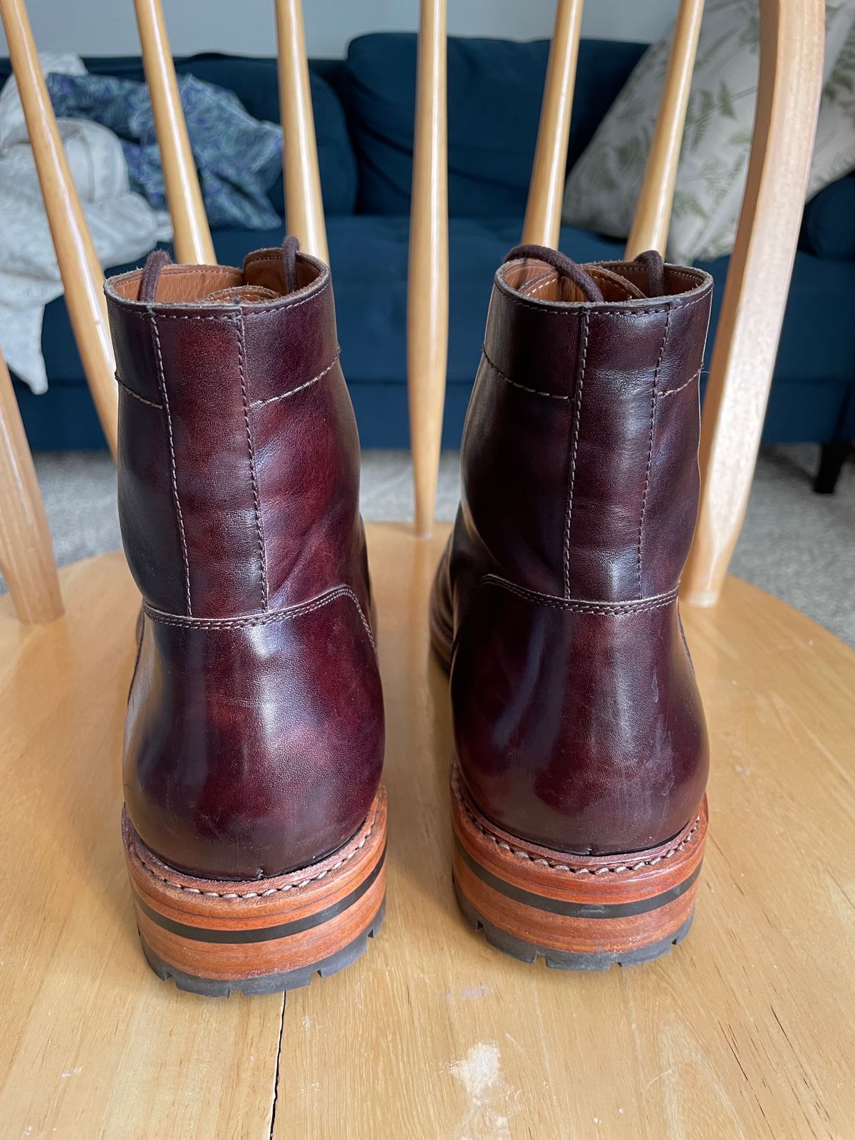 Photo by ohheyboots on January 4, 2024 of the Blkbrd Shoemaker Custom Fred Boot in Zonta Museum Calf.