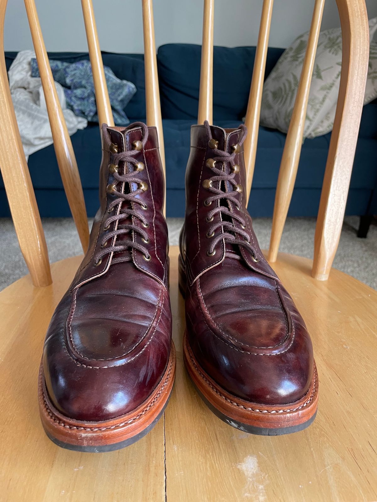 Photo by ohheyboots on January 4, 2024 of the Blkbrd Shoemaker Custom Fred Boot in Zonta Museum Calf.