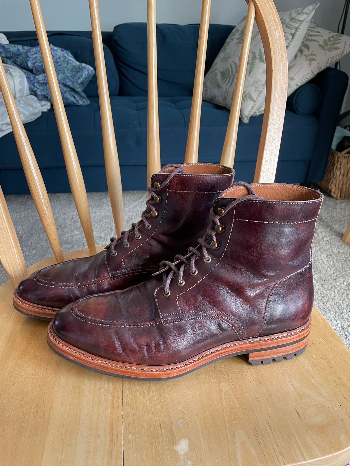 Photo by ohheyboots on January 4, 2024 of the Blkbrd Shoemaker Custom Fred Boot in Zonta Museum Calf.