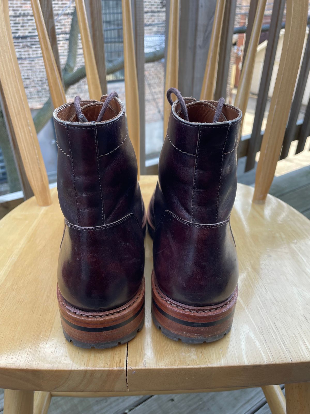 Photo by ohheyboots on February 4, 2024 of the Blkbrd Shoemaker Custom Fred Boot in Zonta Museum Calf.