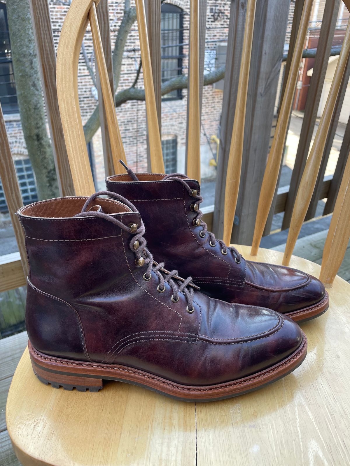 Photo by ohheyboots on February 4, 2024 of the Blkbrd Shoemaker Custom Fred Boot in Zonta Museum Calf.