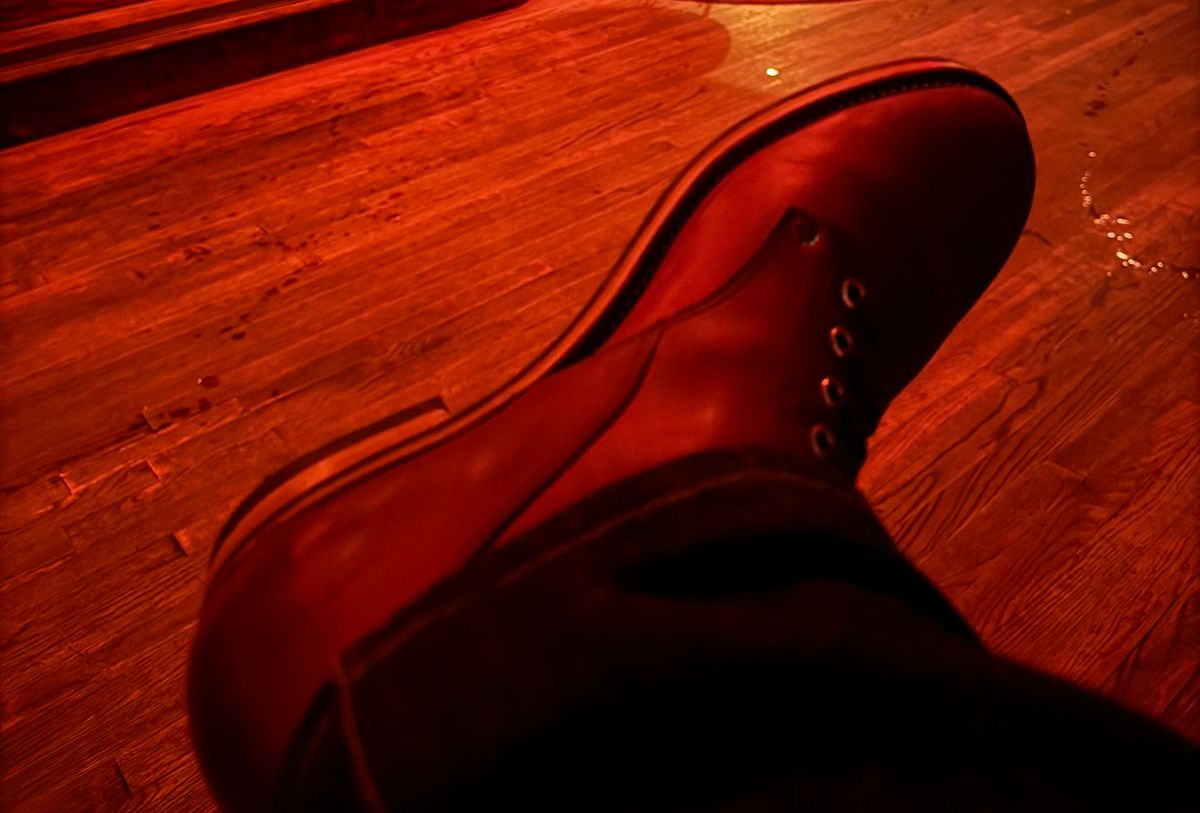 Photo by endlessmike on October 5, 2023 of the NF Bootmaker Fritz Boot in Tempesti Baku & Horween Tumbled Black Chromexcel.
