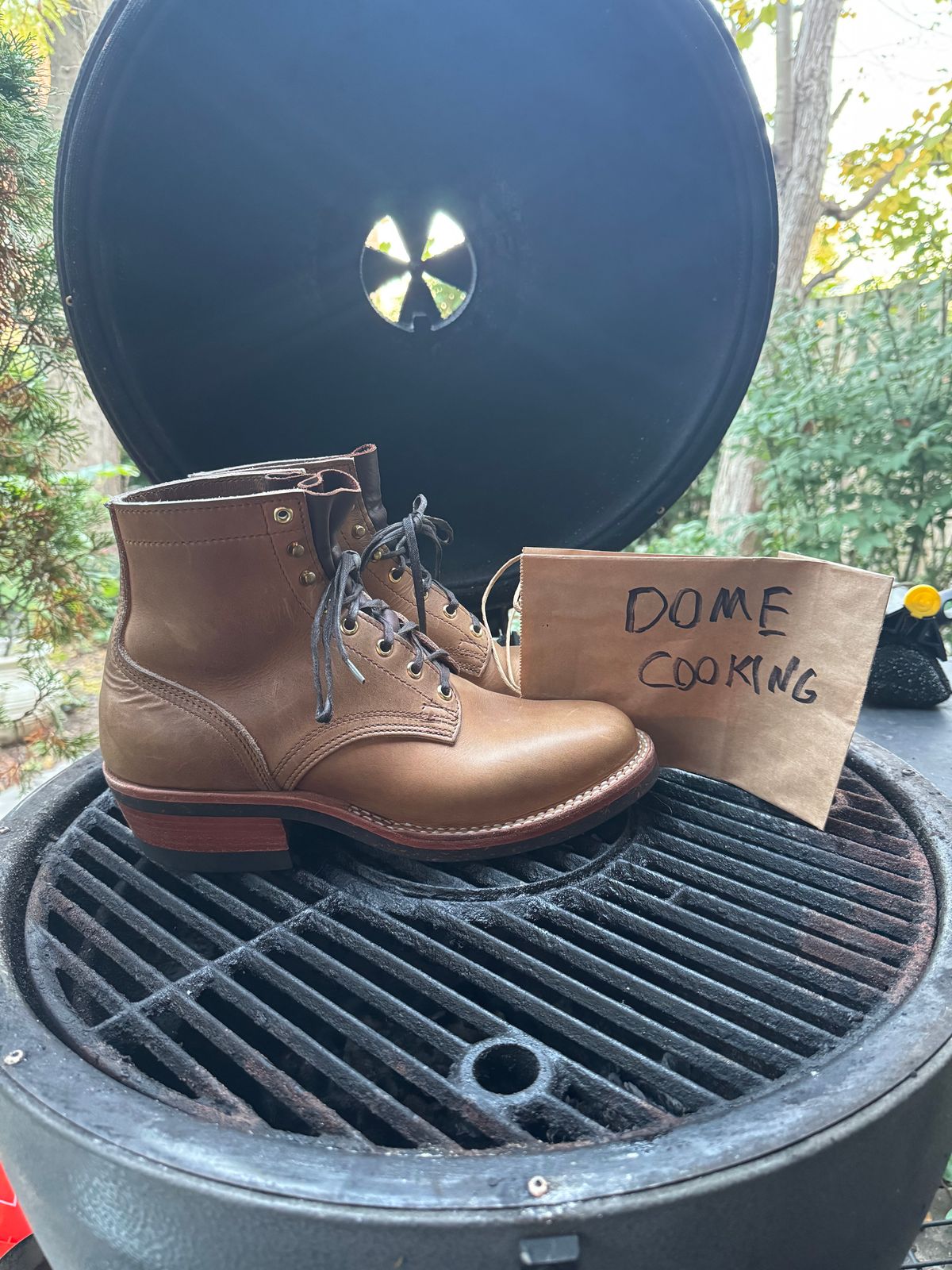 Photo by endlessmike on November 3, 2025 of the Nicks Lace Up Heritage in Horween Natural Cypress.