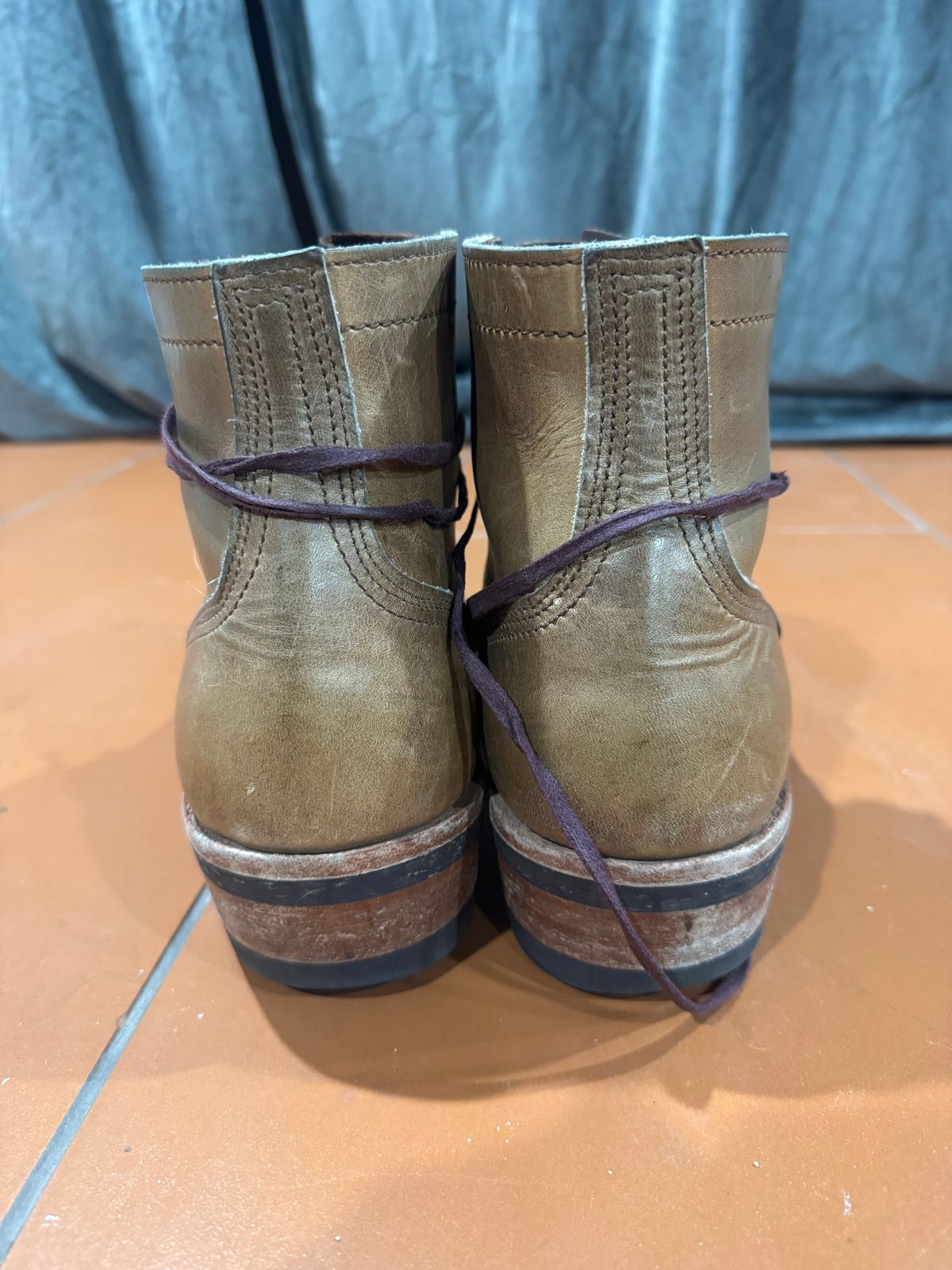 Photo by endlessmike on February 1, 2026 of the Nicks Lace Up Heritage in Horween Natural Cypress.