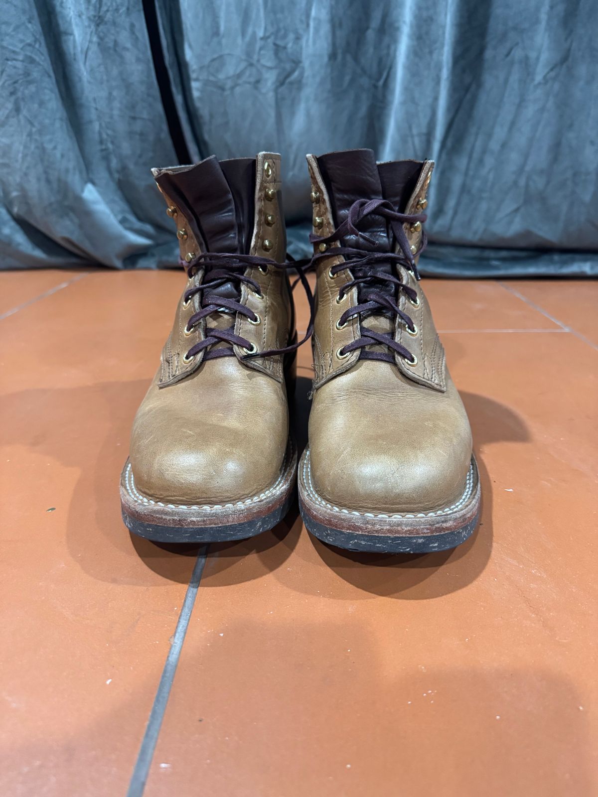 Photo by endlessmike on February 1, 2026 of the Nicks Lace Up Heritage in Horween Natural Cypress.