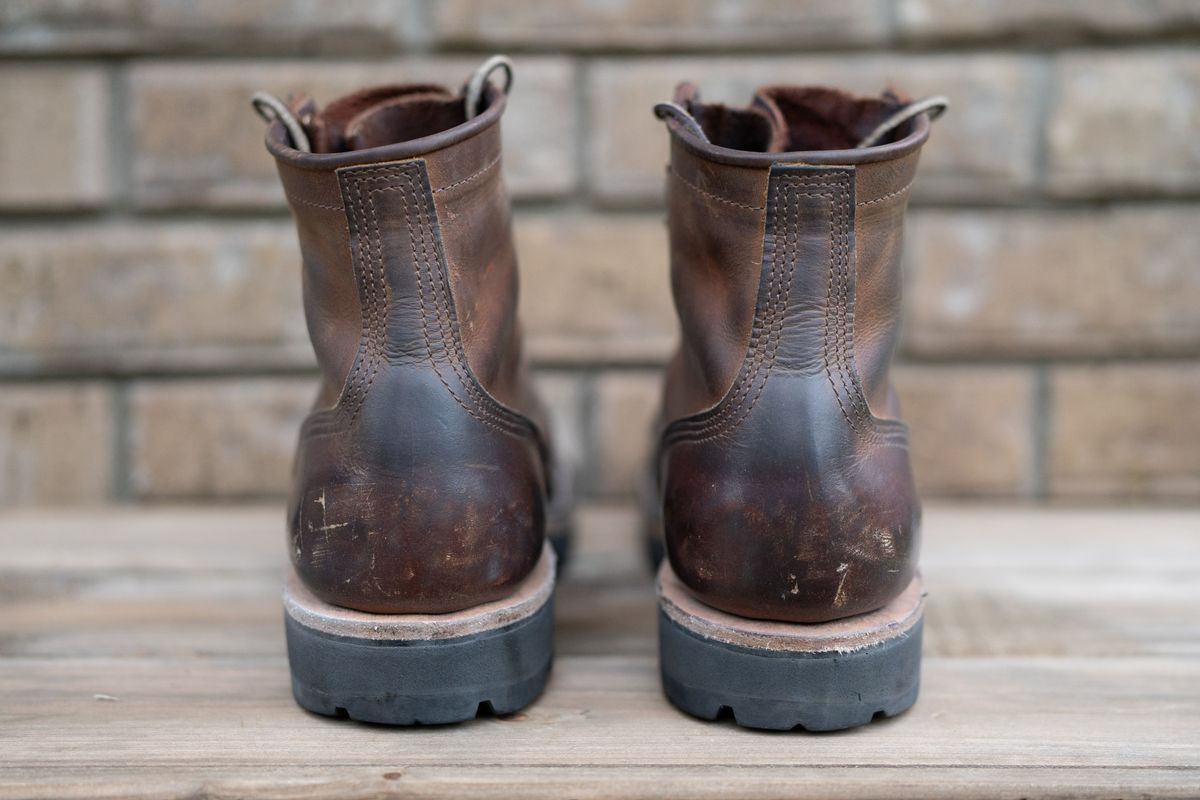 Photo by ImaGoat on November 6, 2023 of the Nicks MTO in Horween Orange Predator.
